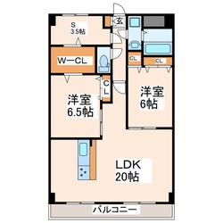 アンピールメゾン光助新町の物件間取画像